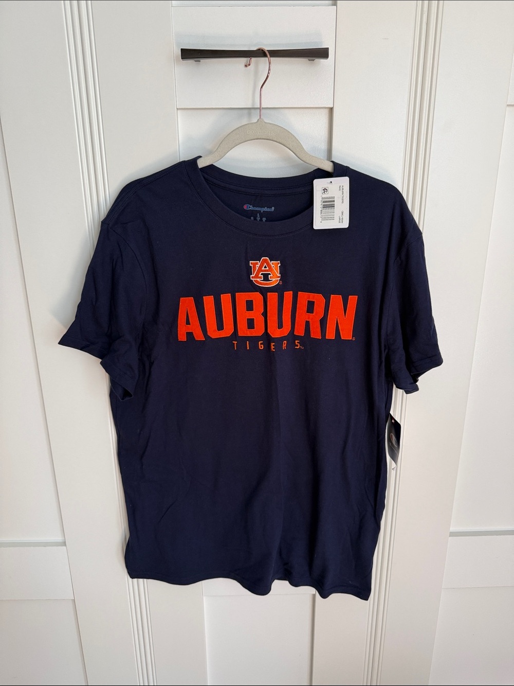 Champion Navy and Orange Auburn Tigers Short Sleeve Tee - Picture 1 of 1